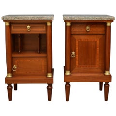 Antique 19th Century Mahogany Bedside Cabinets