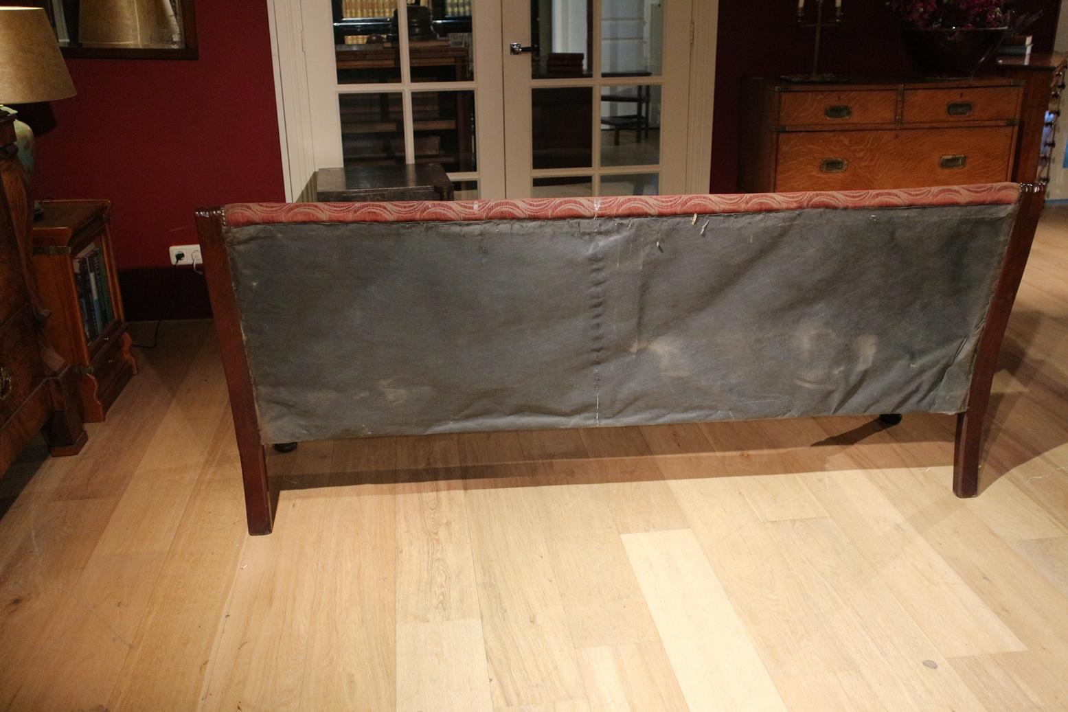 19th Century Mahogany Bench For Sale 2