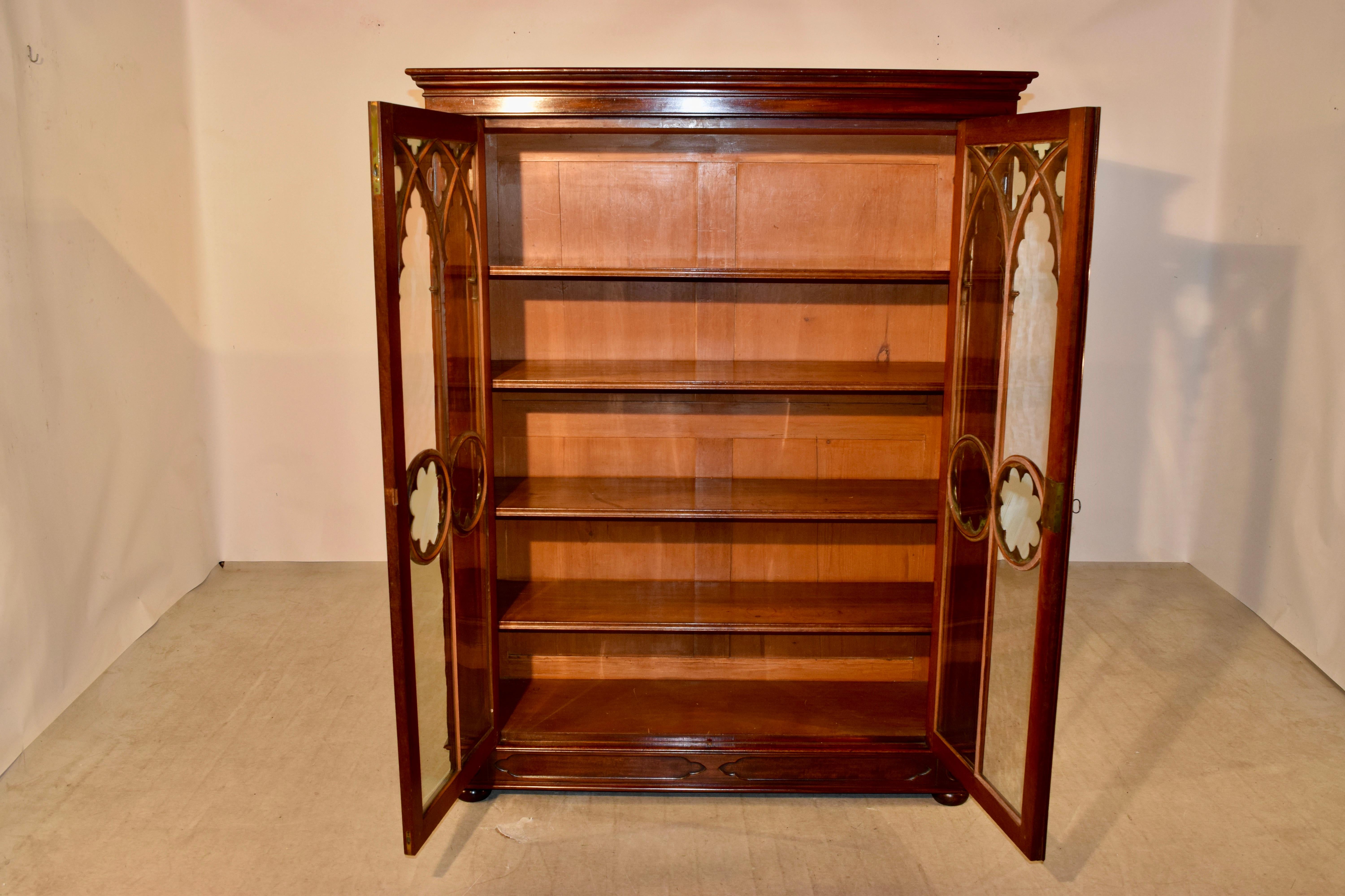 19th Century Mahogany Bookcase 2