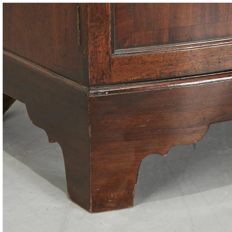 19th Century Mahogany Bow Front Cabinet George III Style In Good Condition For Sale In Locust Valley, NY