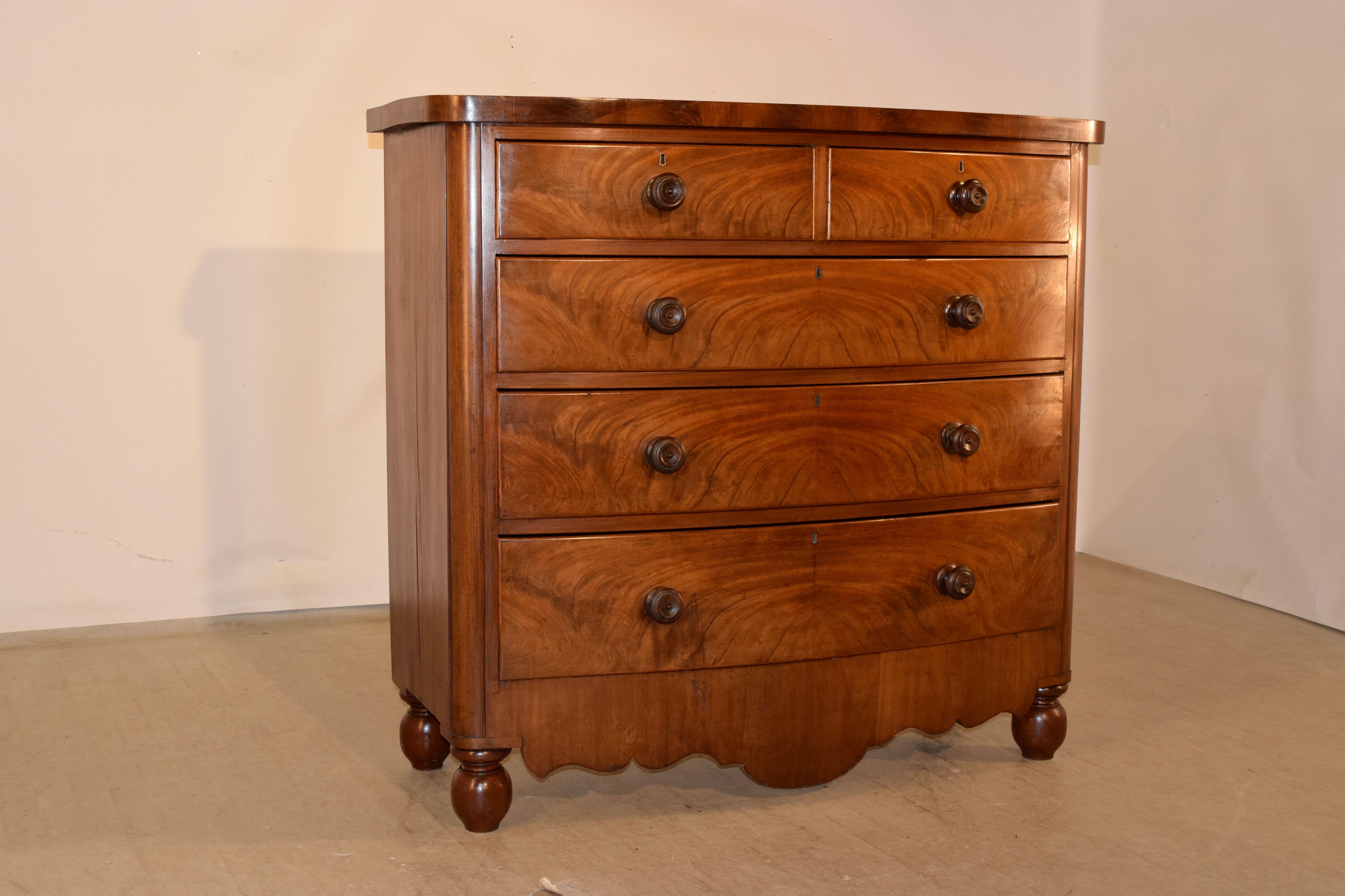 bow front drawers