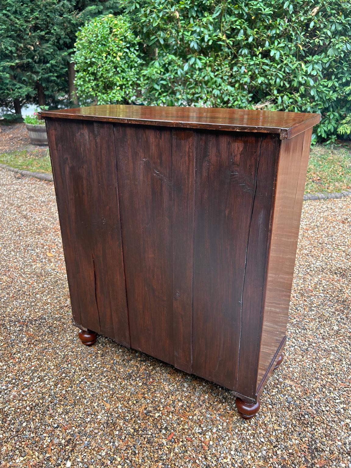 Cassettiera ad arco in mogano del XIX secolo in vendita 6