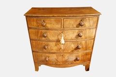 19th Century Mahogany Bow Fronted Chest of Drawers