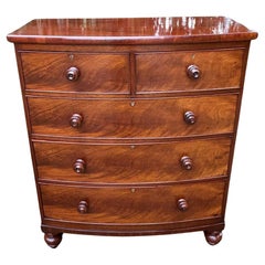 Cassettiera ad arco in mogano del XIX secolo