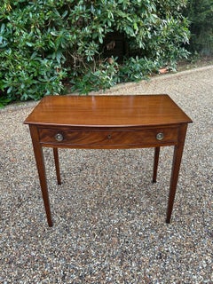 19th Century Mahogany Bow-Fronted Side Table