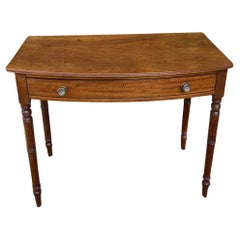 Antique 19th Century Mahogany Bow-Fronted Side Table