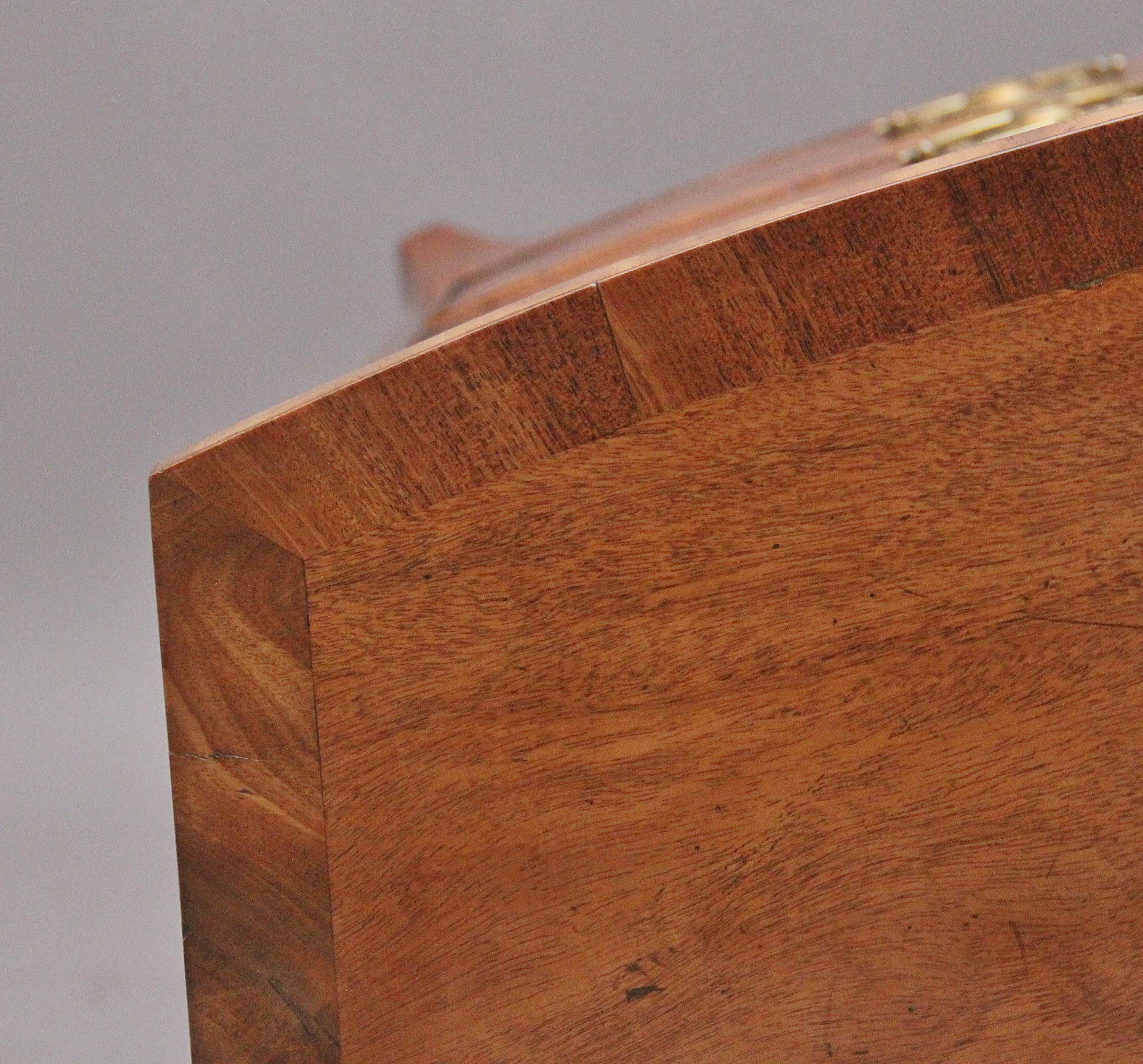 19th Century mahogany bowfront chest For Sale 3
