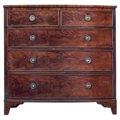Antique 19th Century Mahogany Bowfront Chest of Drawers