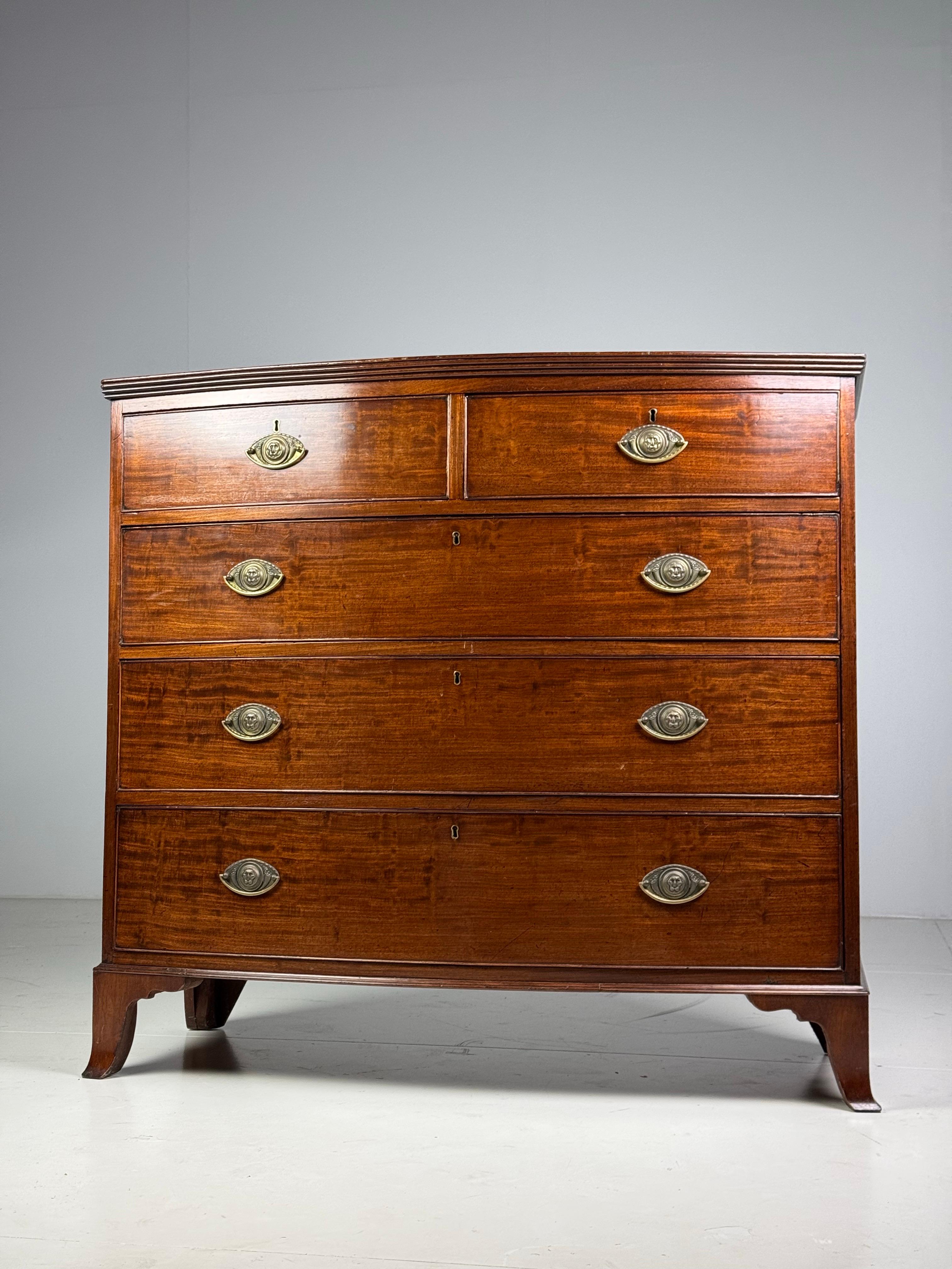 Commode ad arco in mogano del XIX secolo in vendita 8