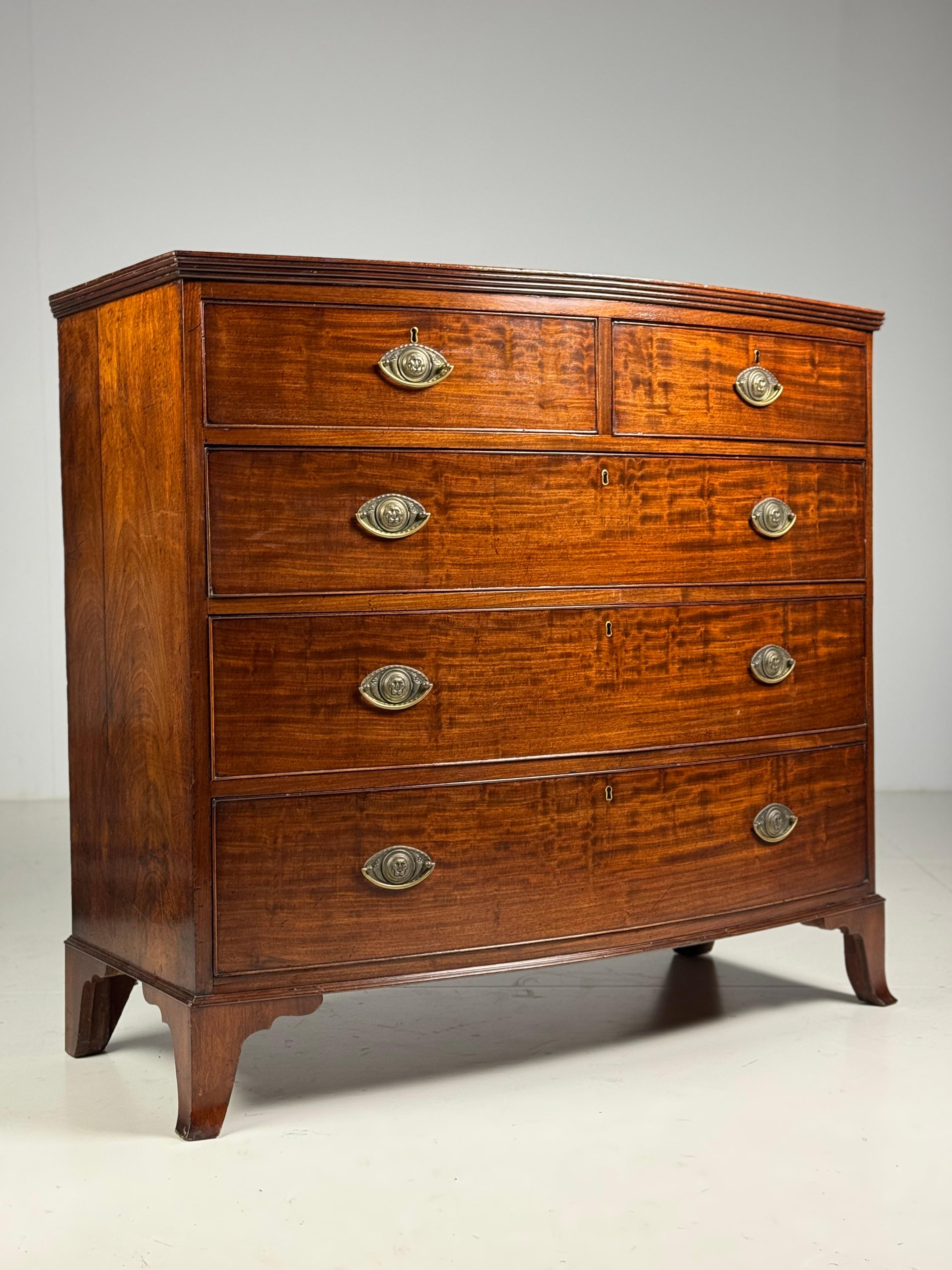 Commode ad arco in mogano del XIX secolo in vendita 13