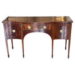 19th Century Mahogany Bowfront Sideboard