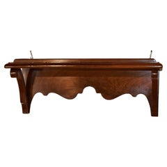 19th Century Mahogany Bracket Shelf from England