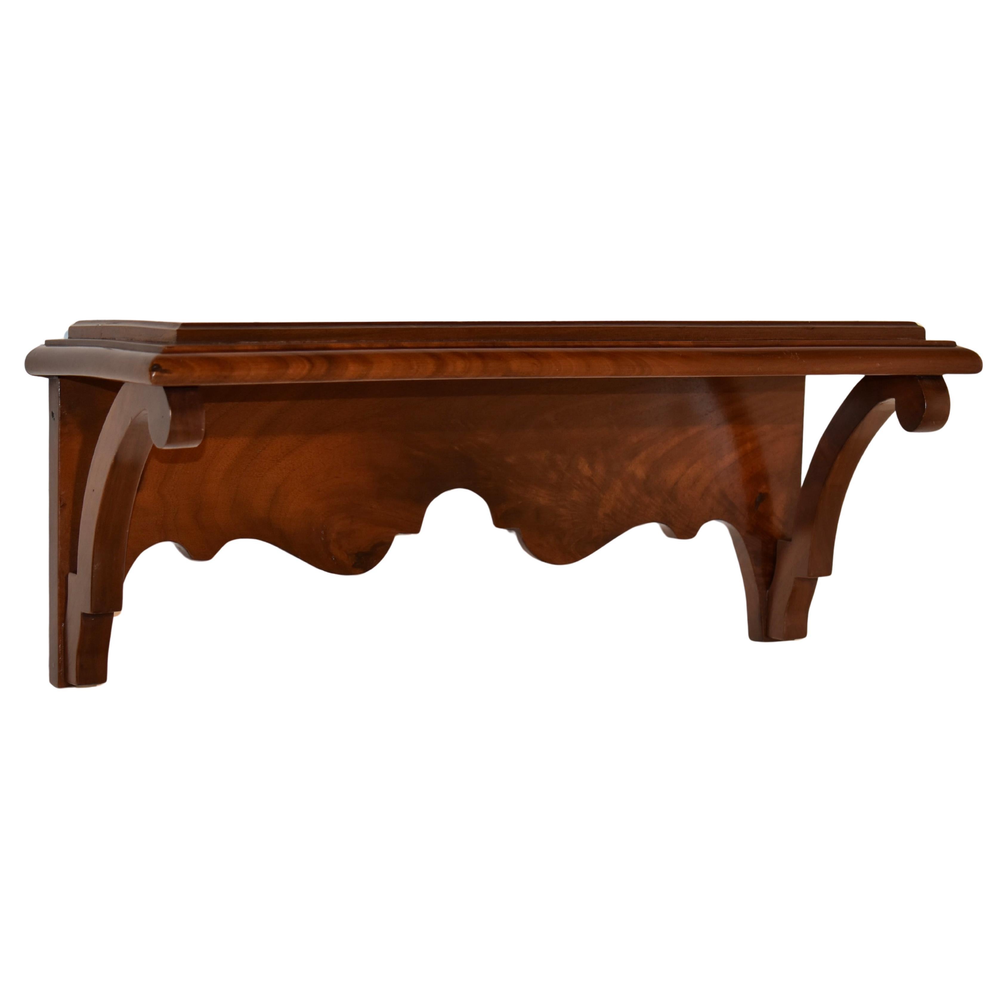 19th Century Mahogany Bracket Shelf from England