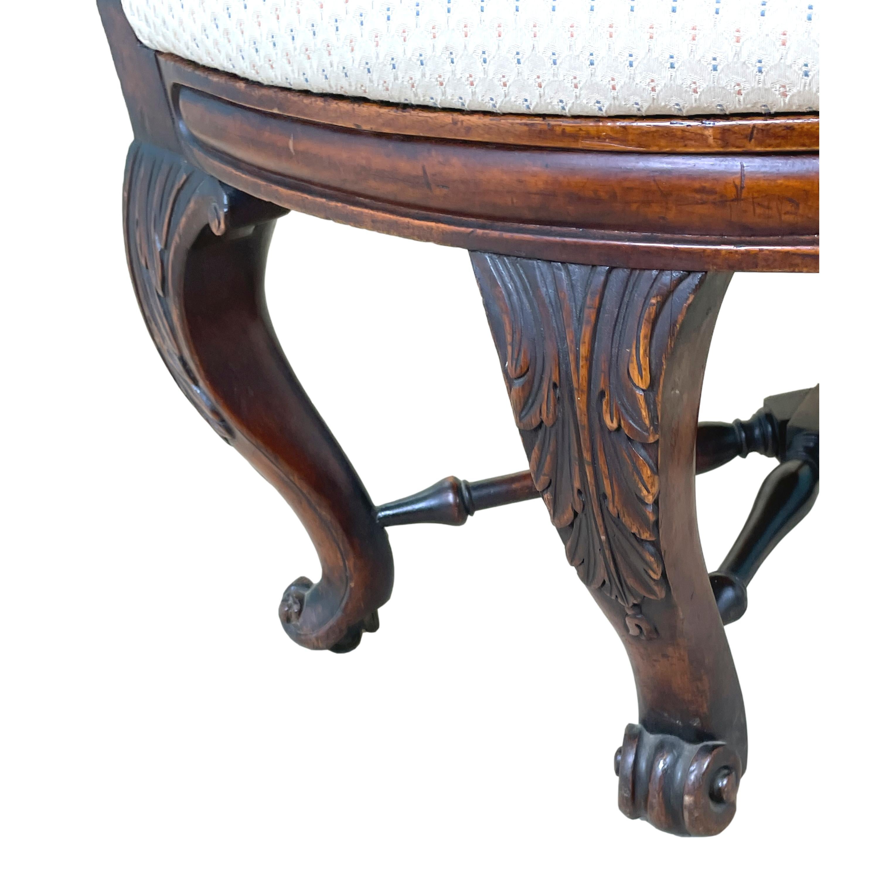 19th Century Mahogany Bürgermeister Desk Chair 3