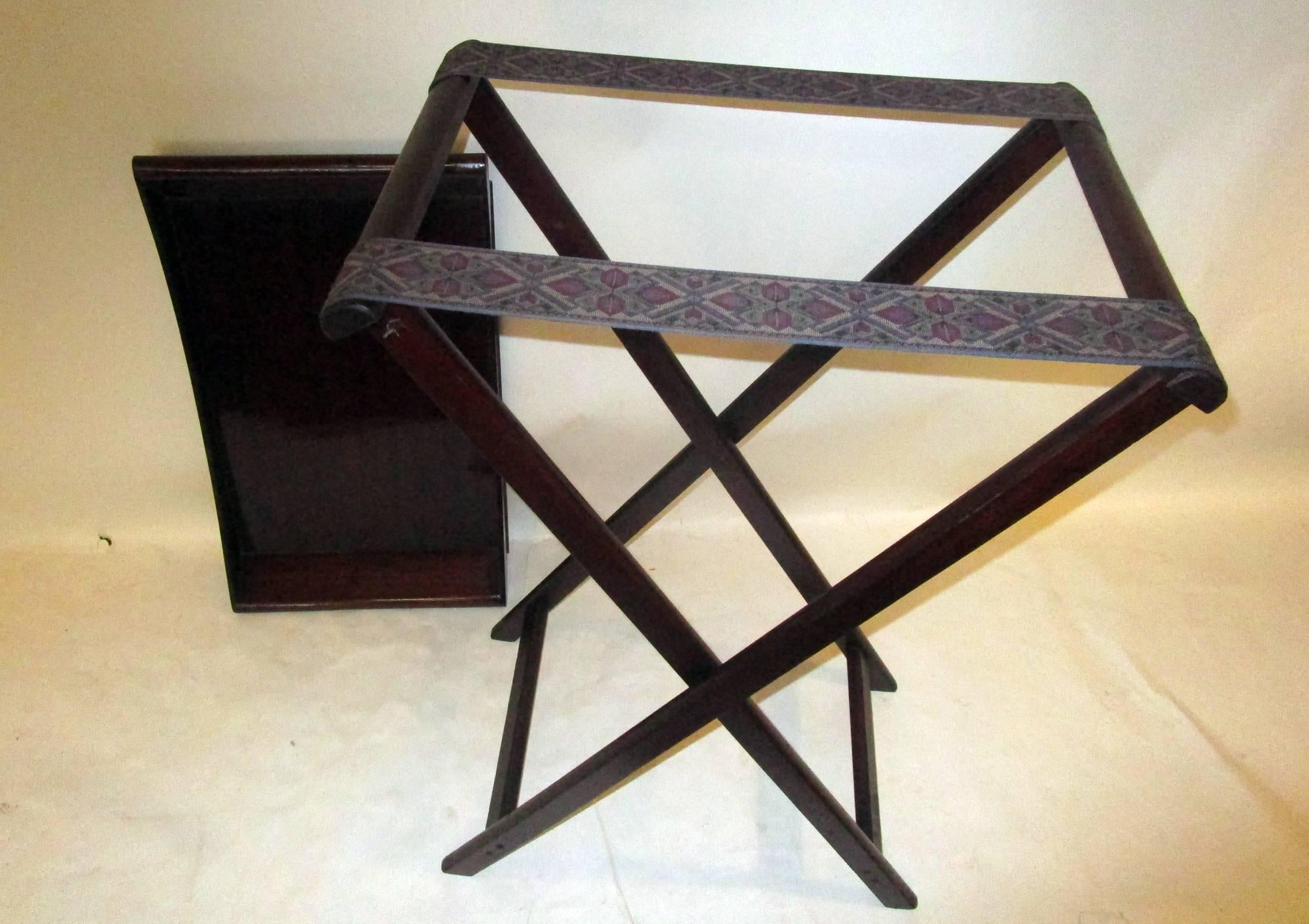 19th century Mahogany Butler's Bar Tray on Stand 2