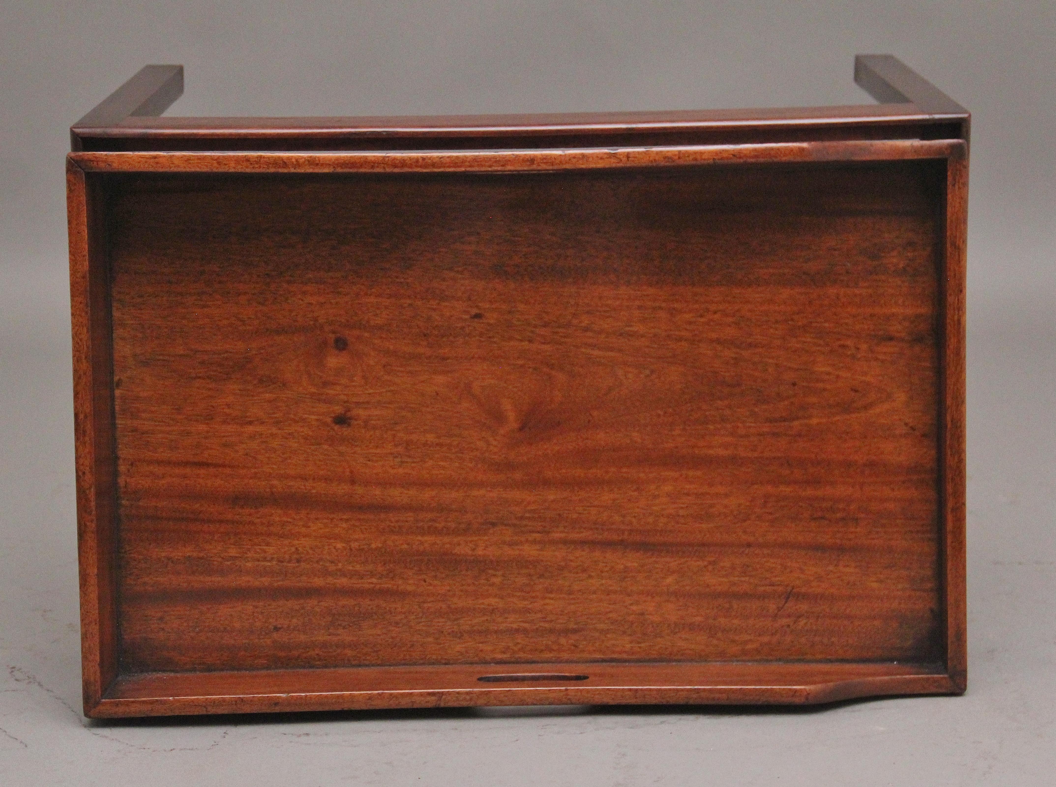 Mid-19th Century 19th Century mahogany butlers tray on later stand For Sale