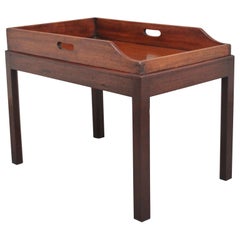 19th Century mahogany butlers tray on later stand