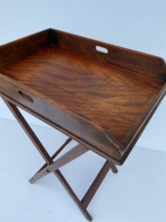 19th Century Mahogany Butler's Tray On Stand