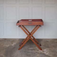 19th Century Mahogany Butlers Tray on Stand