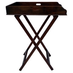 19th Century Mahogany Butler's Tray On Stand