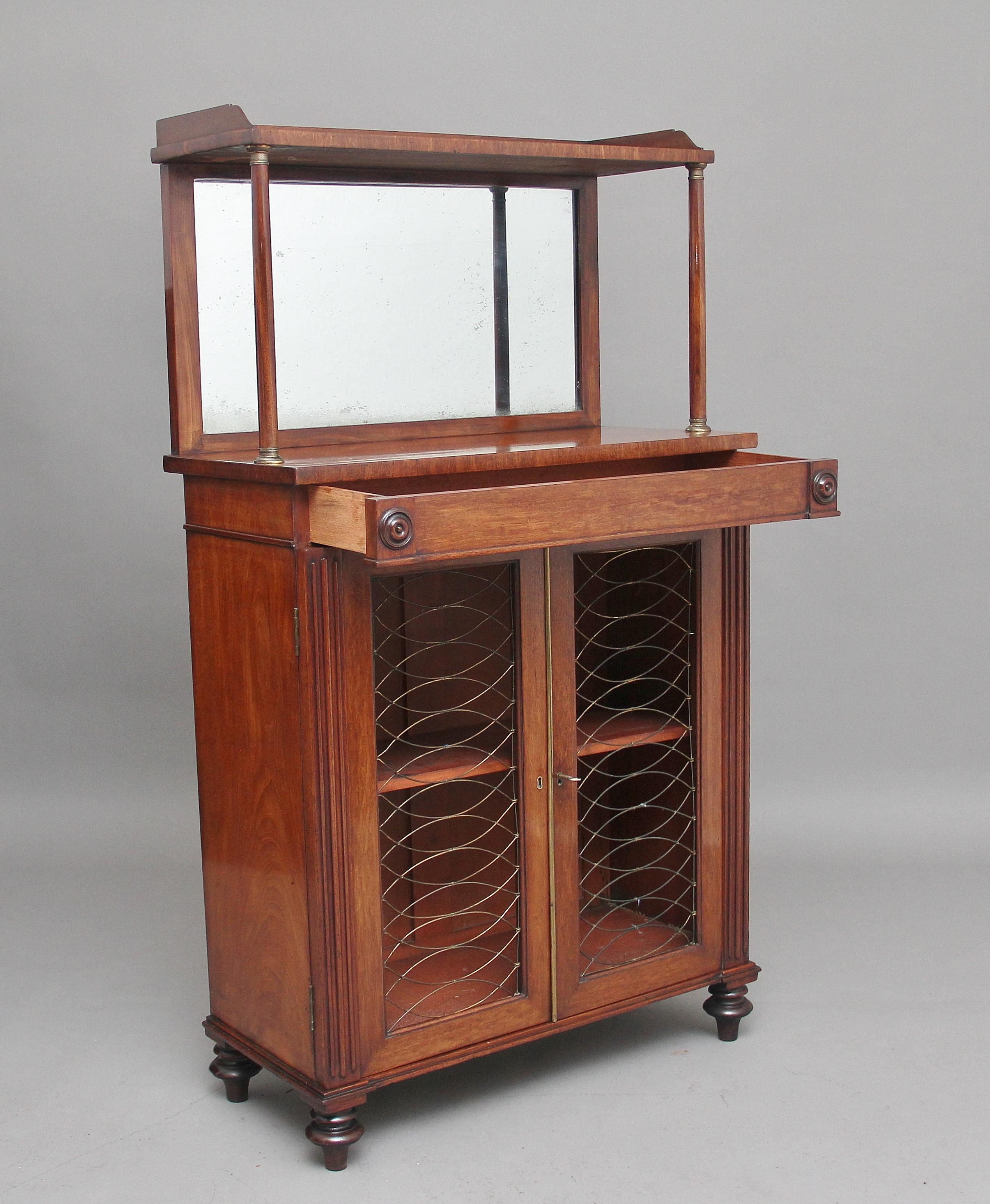 19th Century Mahogany Cabinet In Good Condition For Sale In Martlesham, GB