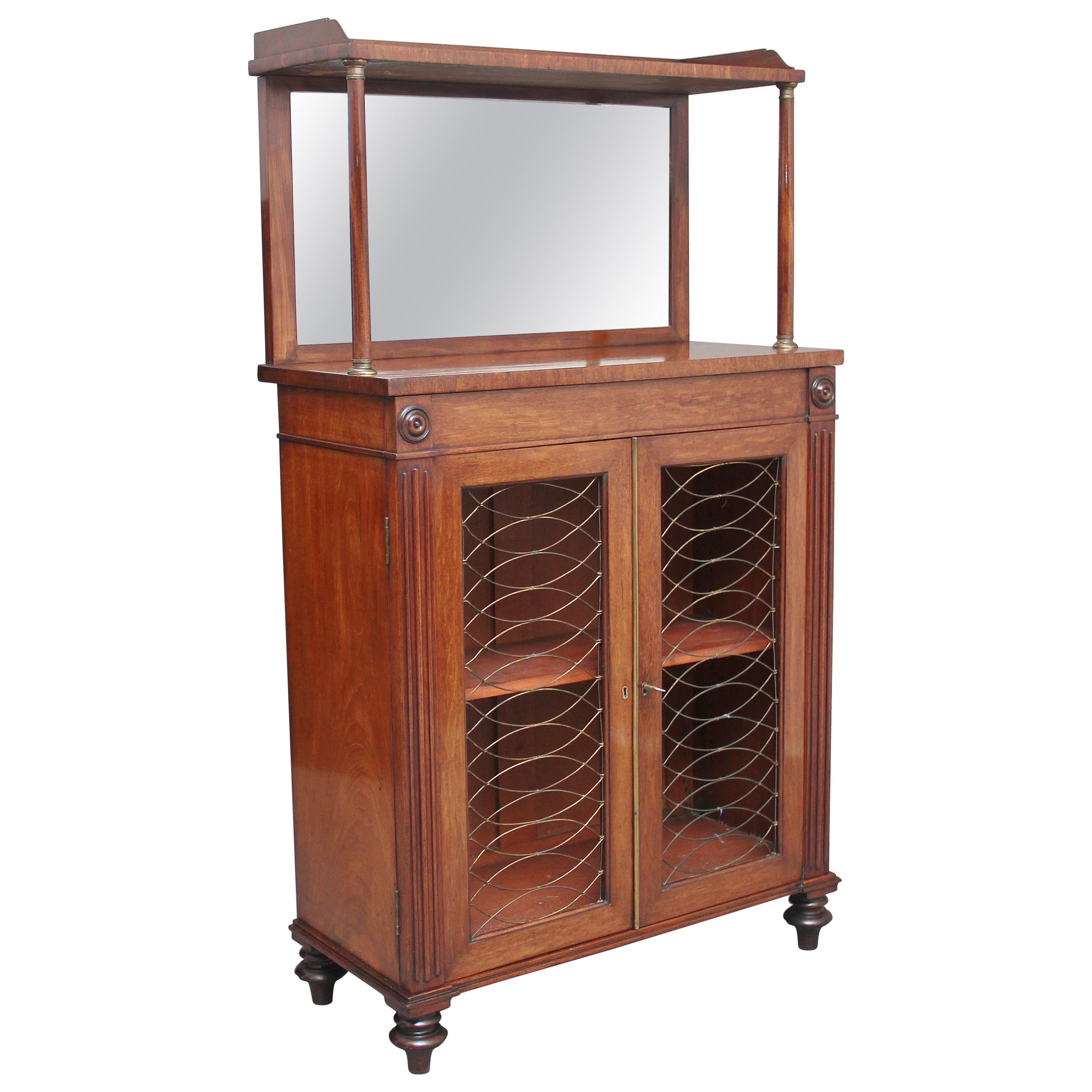 19th Century Mahogany Cabinet For Sale