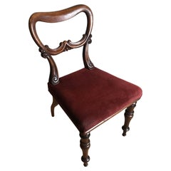 19th Century Mahogany Campaign Chair