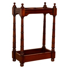 Antique 19th Century Mahogany Cane Stand