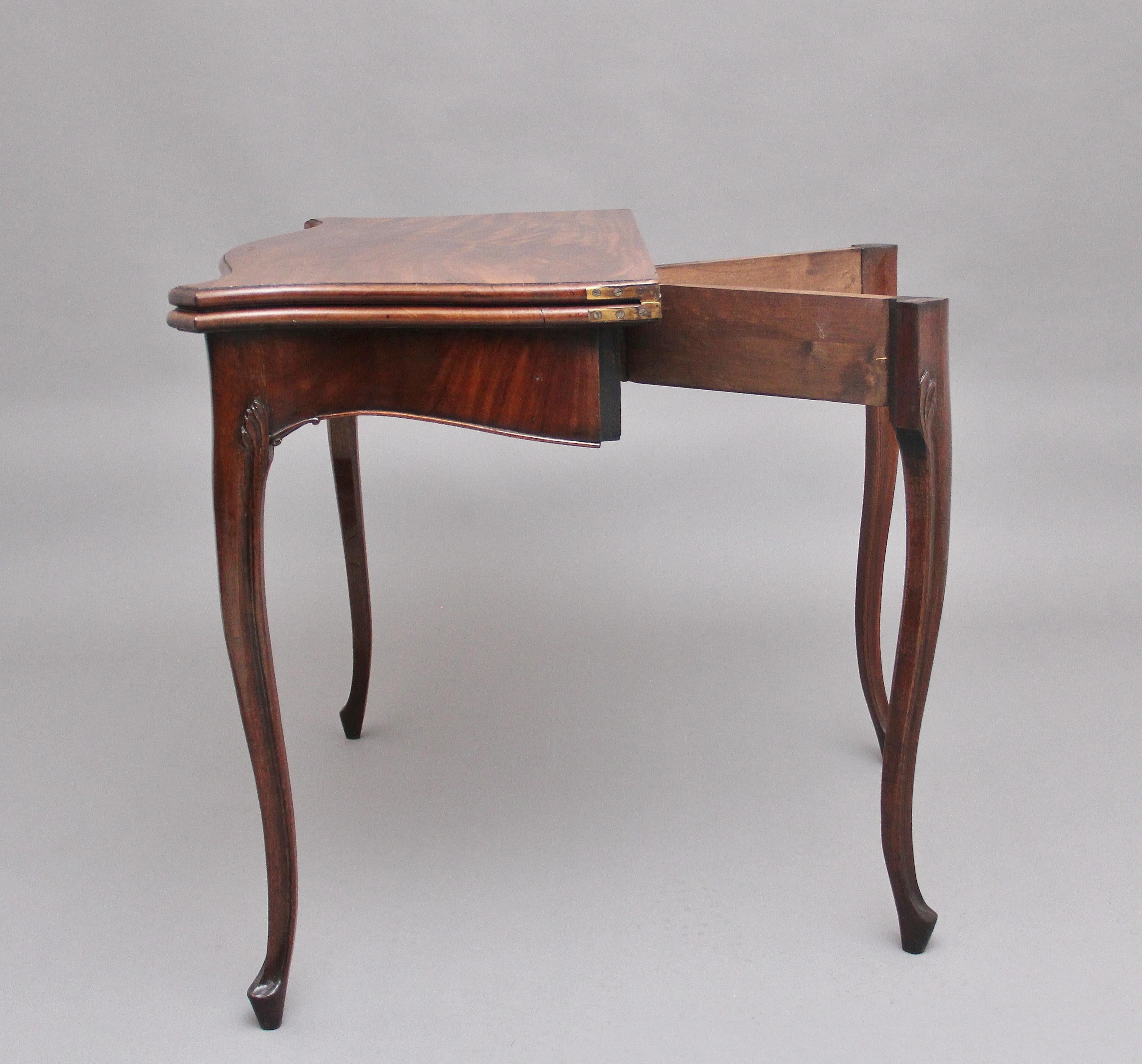 Early 19th Century 19th Century Mahogany Card Table For Sale