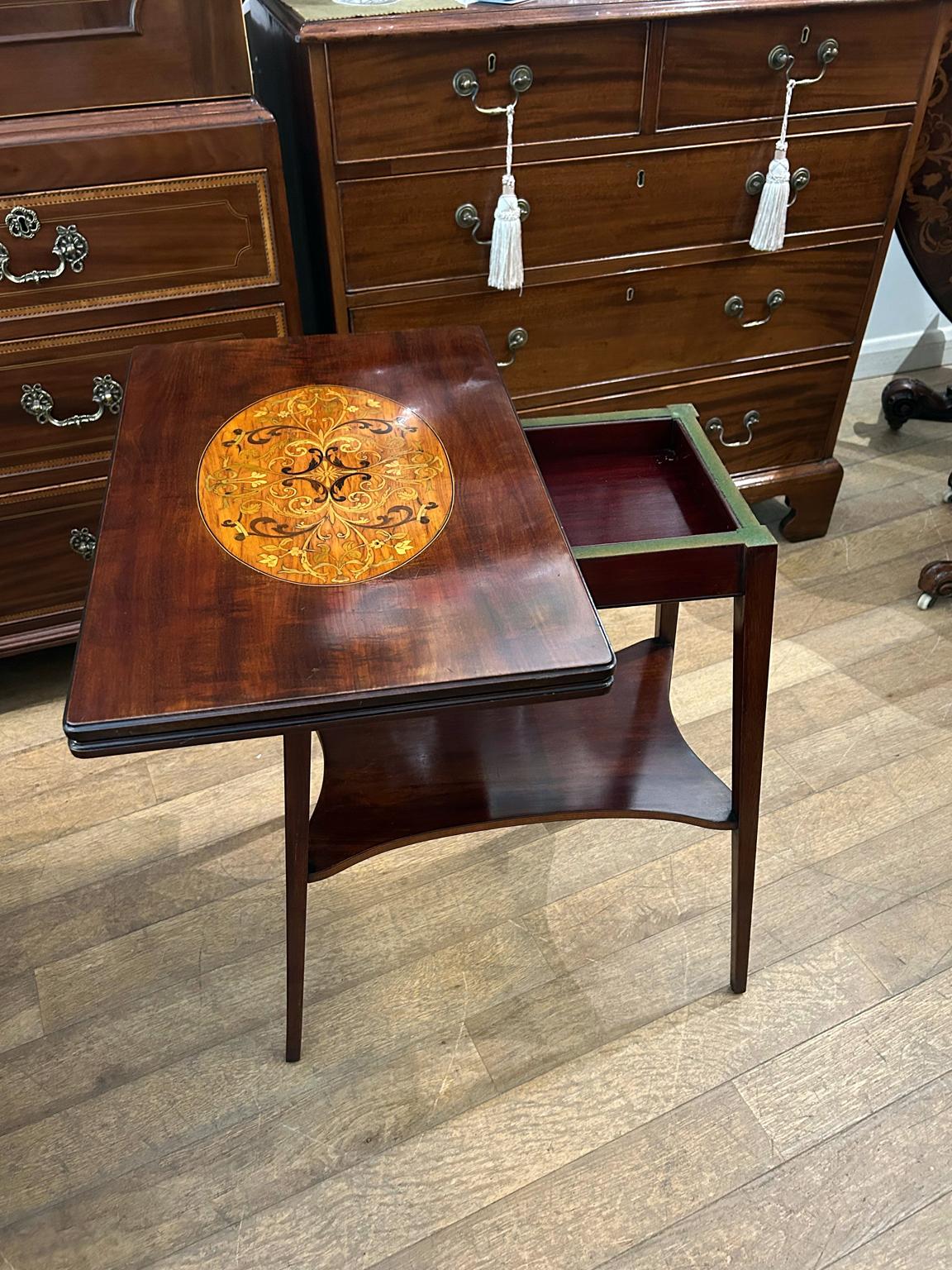Table à cartes en acajou du 19e siècle Bon état - En vente à Richmond, Surrey