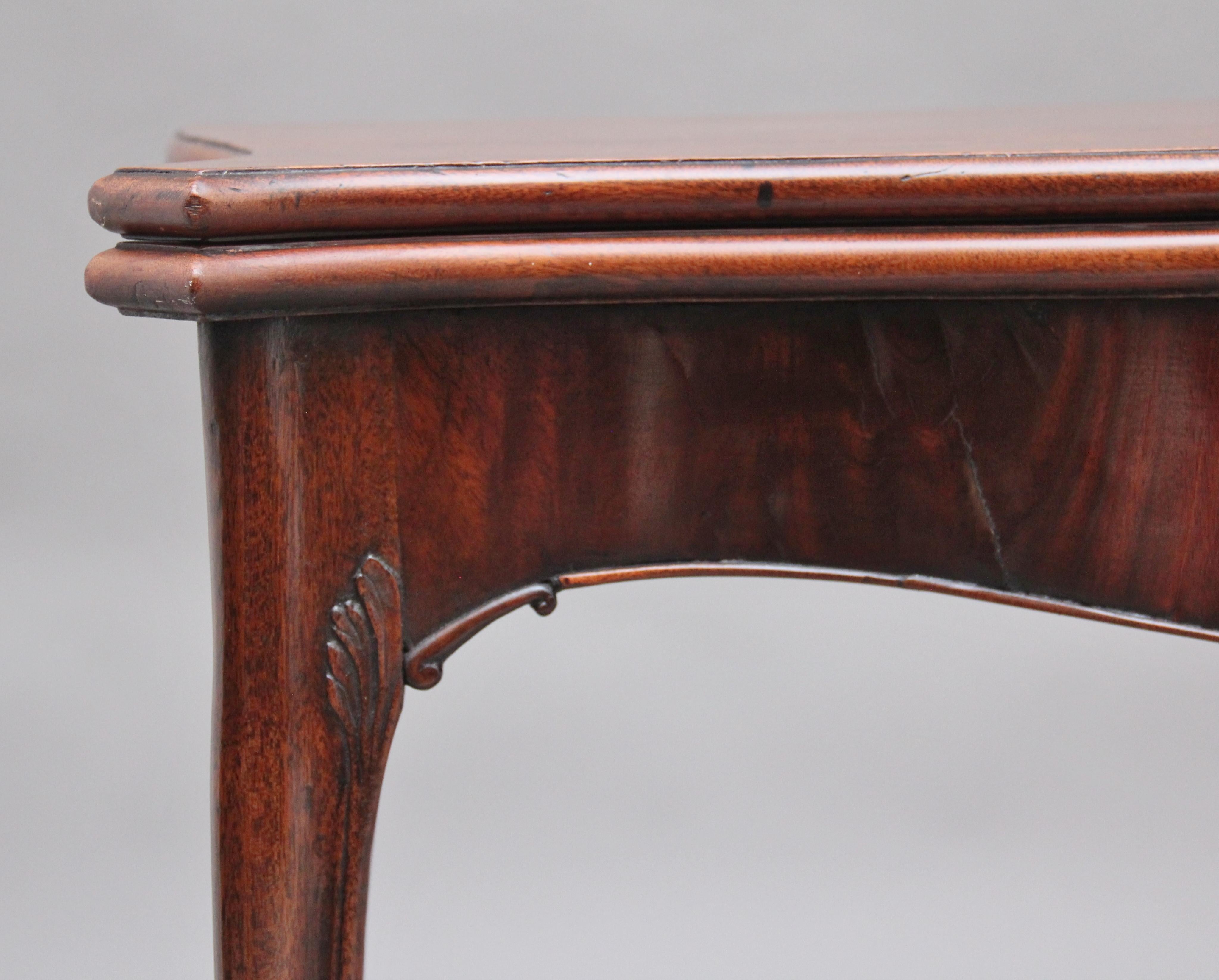 19th Century Mahogany Card Table For Sale 3