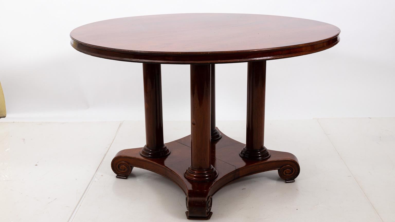 American 19th Century Mahogany Center Table