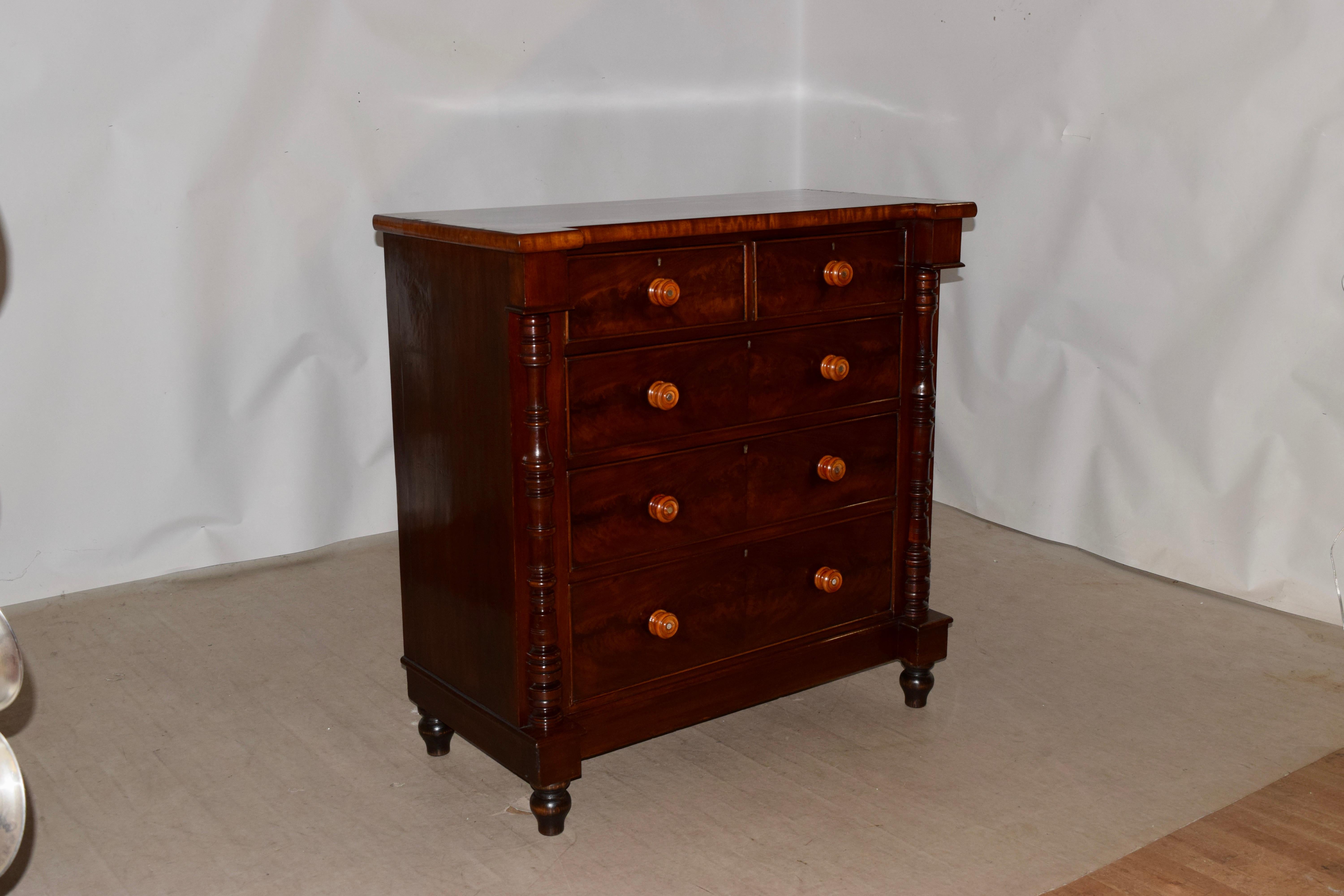 19th Century Mahogany Chest In Good Condition For Sale In High Point, NC