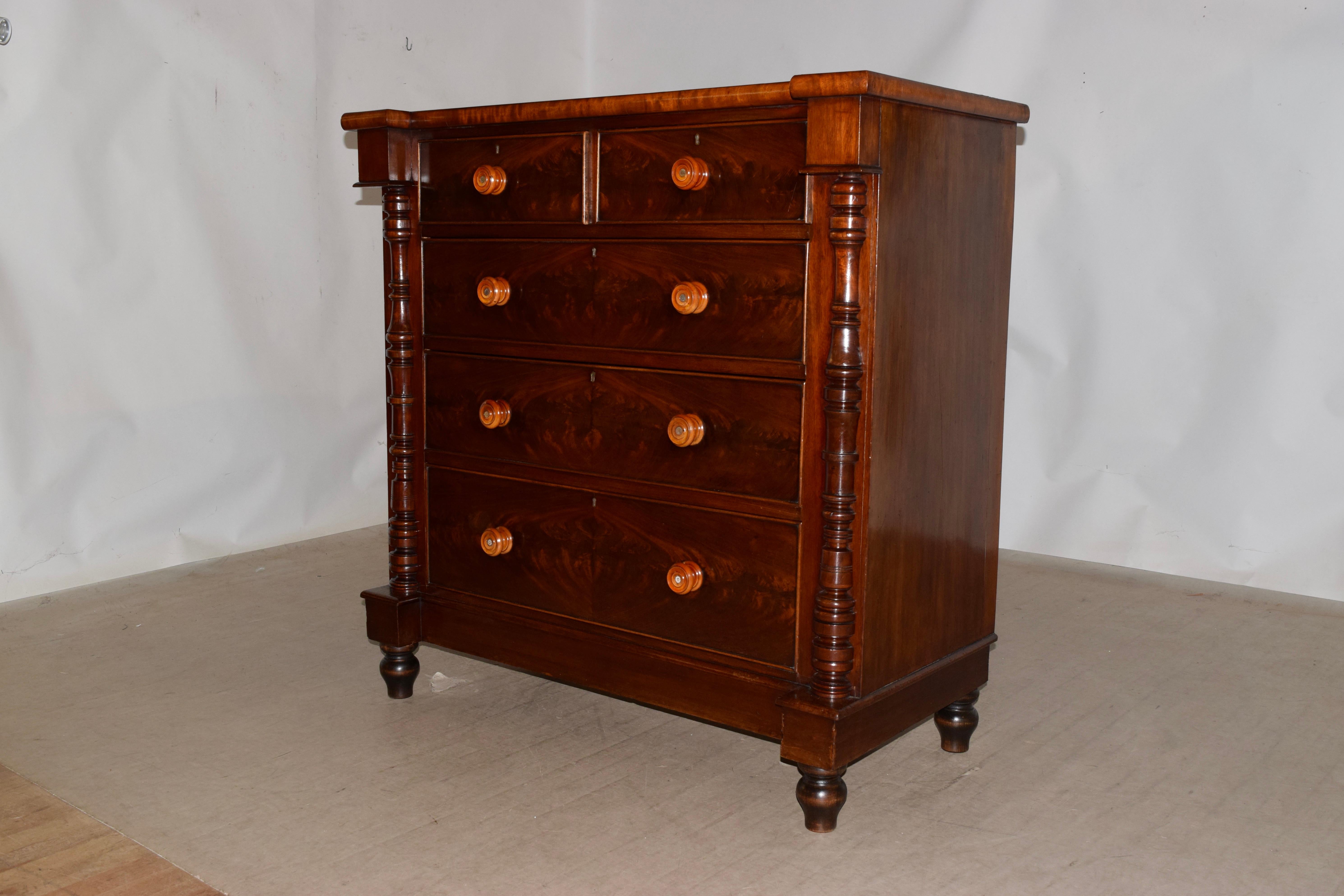 19th Century Mahogany Chest For Sale 1