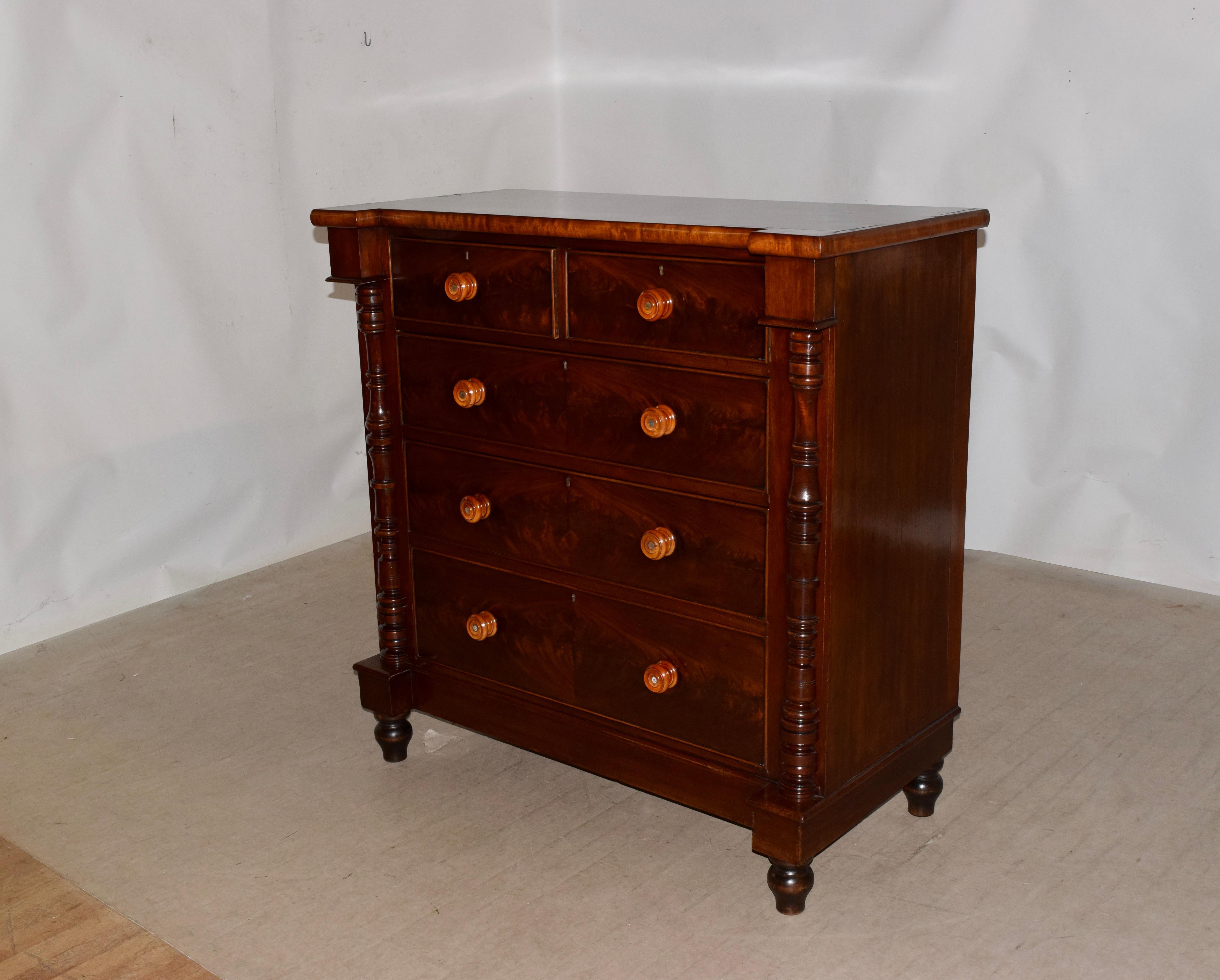 19th Century Mahogany Chest For Sale 2
