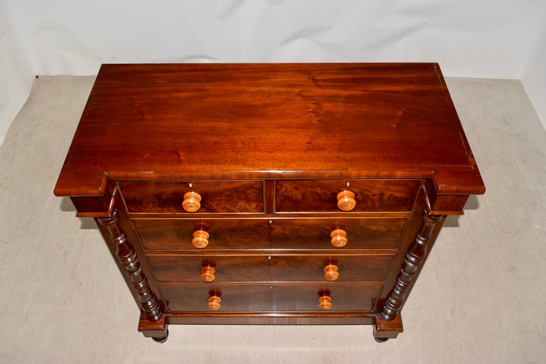 19th Century Mahogany Chest For Sale 3