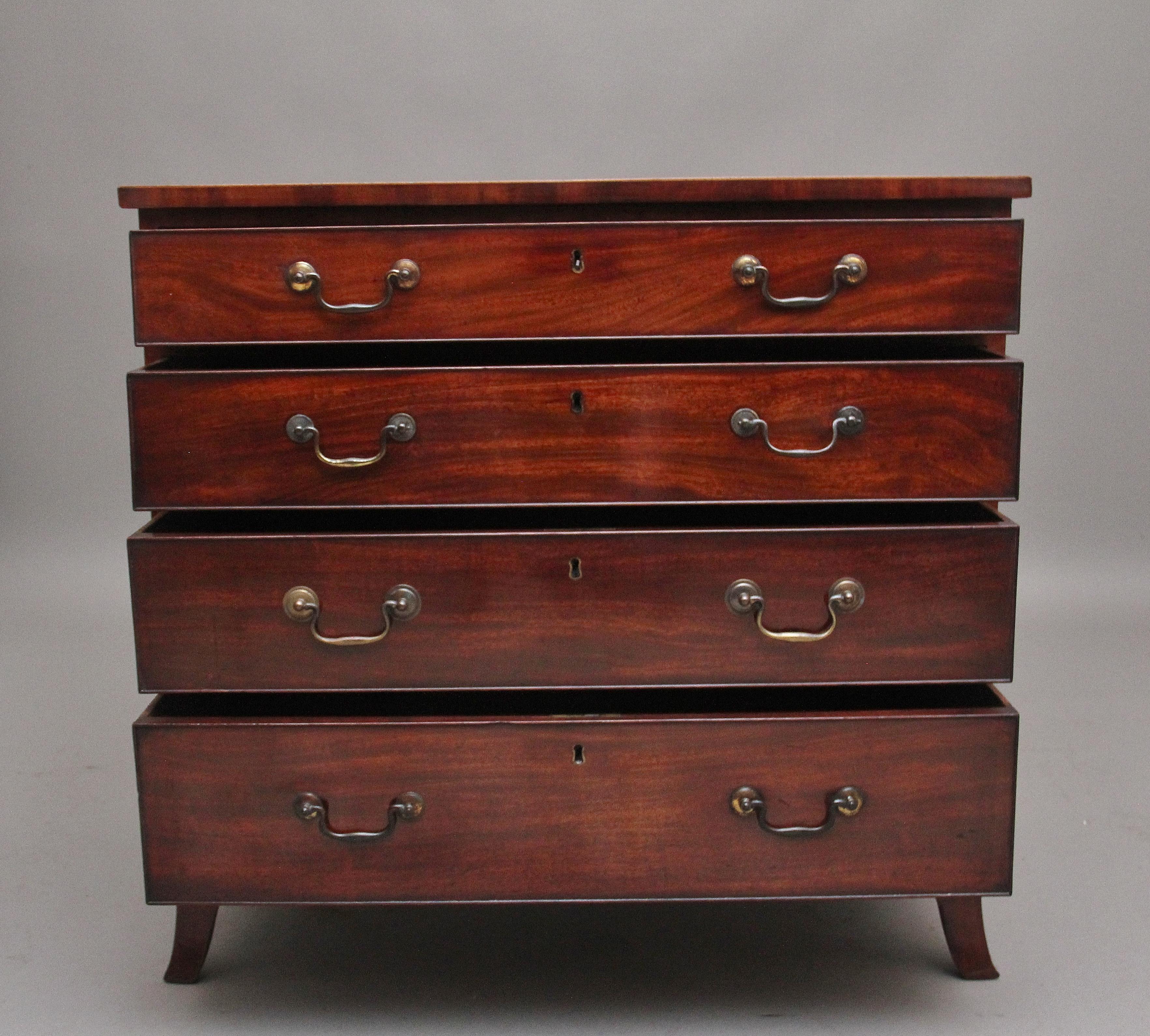 19th Century Mahogany Chest of Drawers In Good Condition For Sale In Martlesham, GB