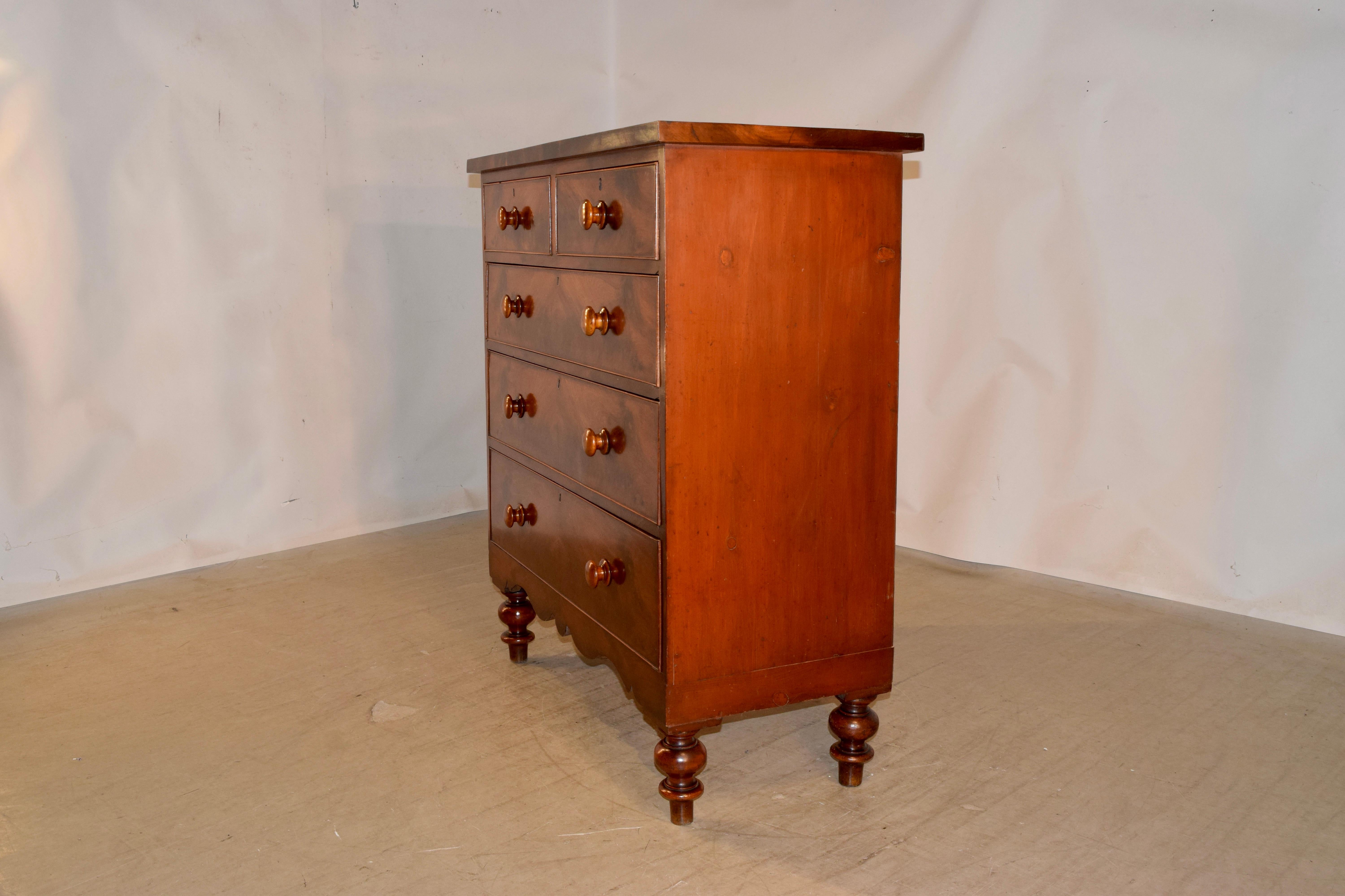 19th Century Mahogany Chest of Drawers In Good Condition For Sale In High Point, NC