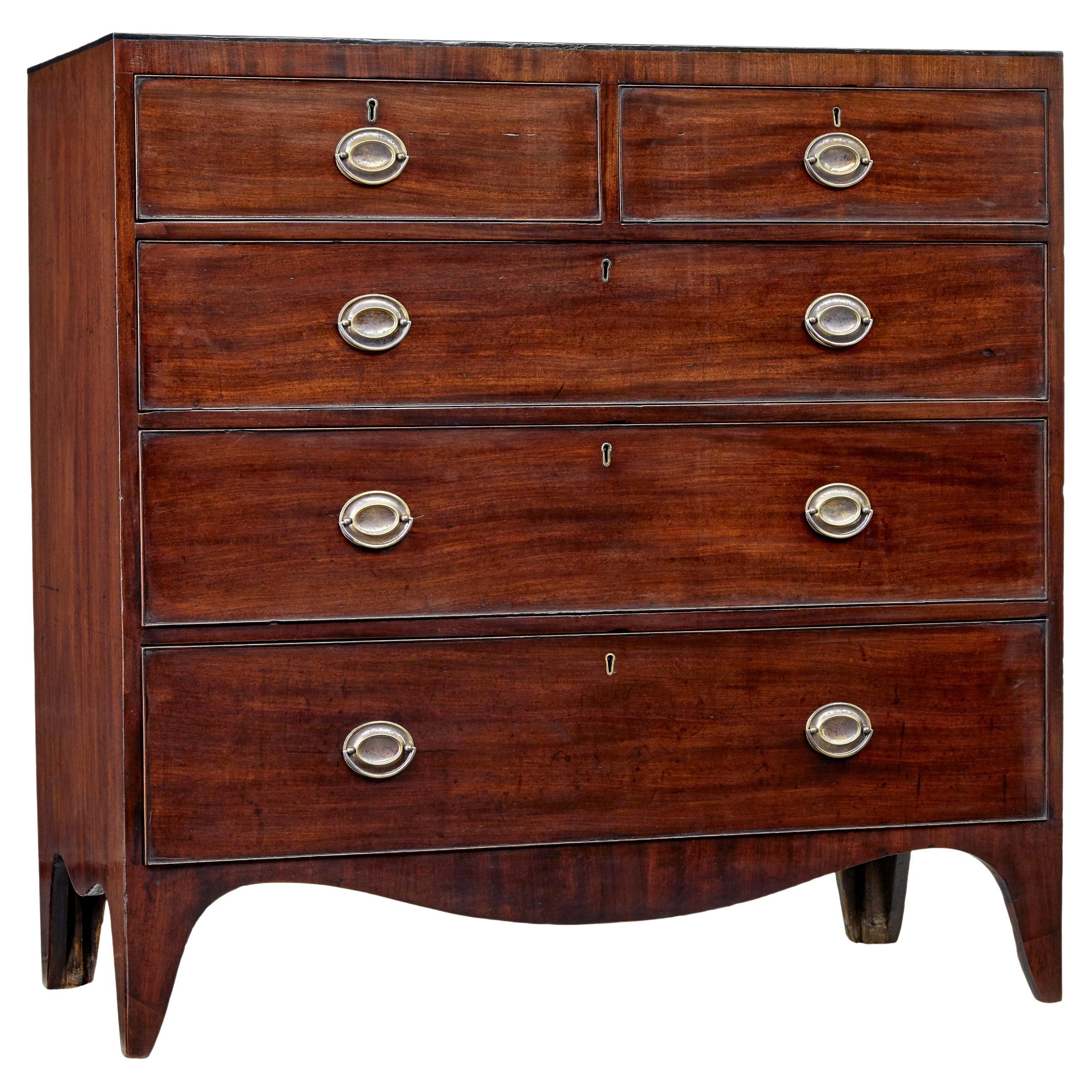 19th Century mahogany chest of drawers For Sale