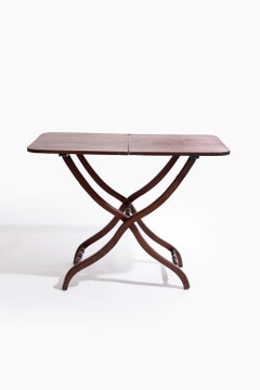 Table de campagne ou de coaching en acajou du 19e siècle