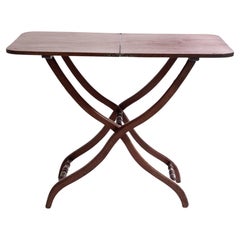 19th Century Mahogany Coaching or Campaign Table