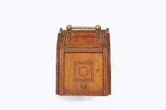 19th Century Mahogany Coal Scuttle with Inlaid Satinwood