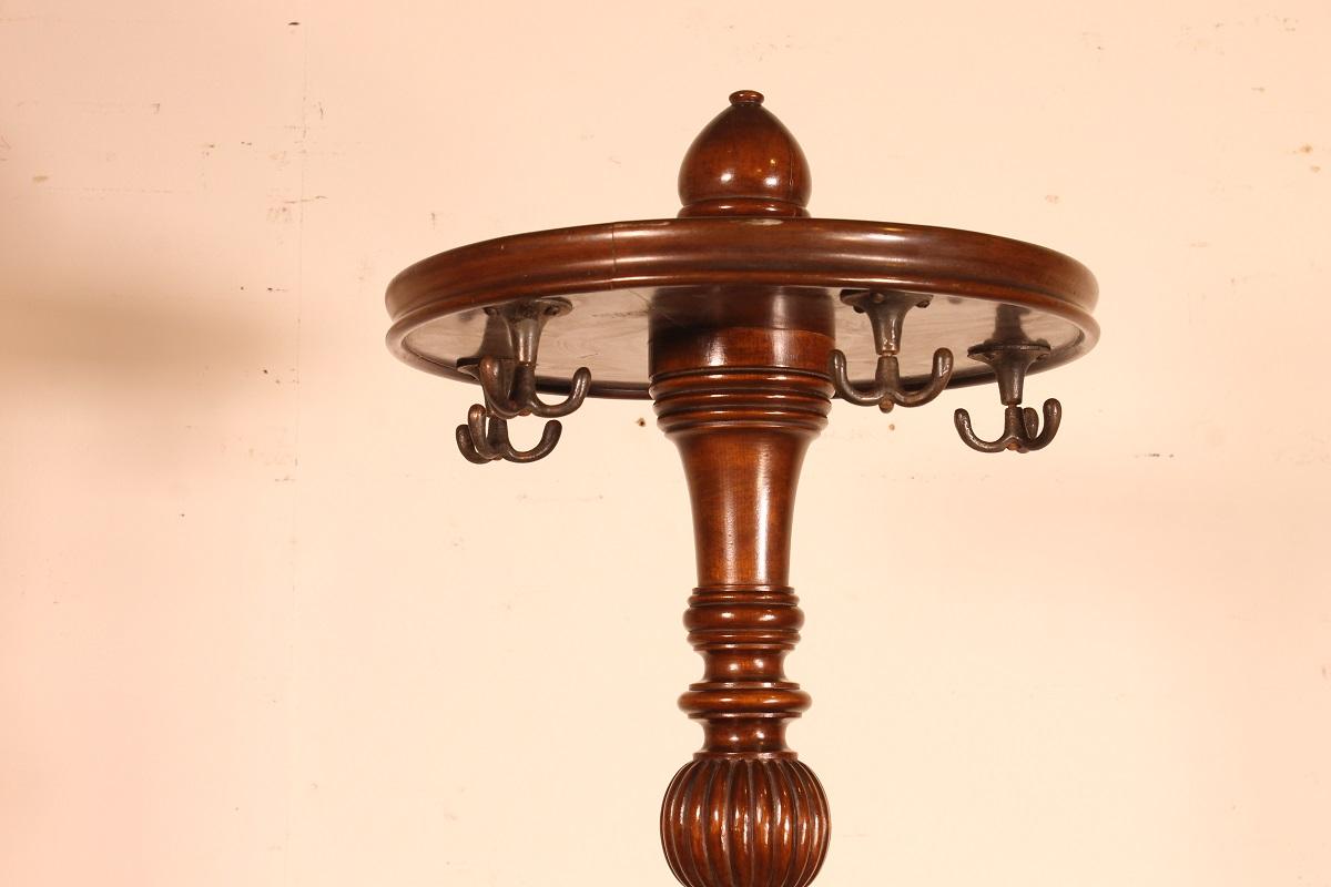 19th Century Mahogany Coat Rack For Sale 1