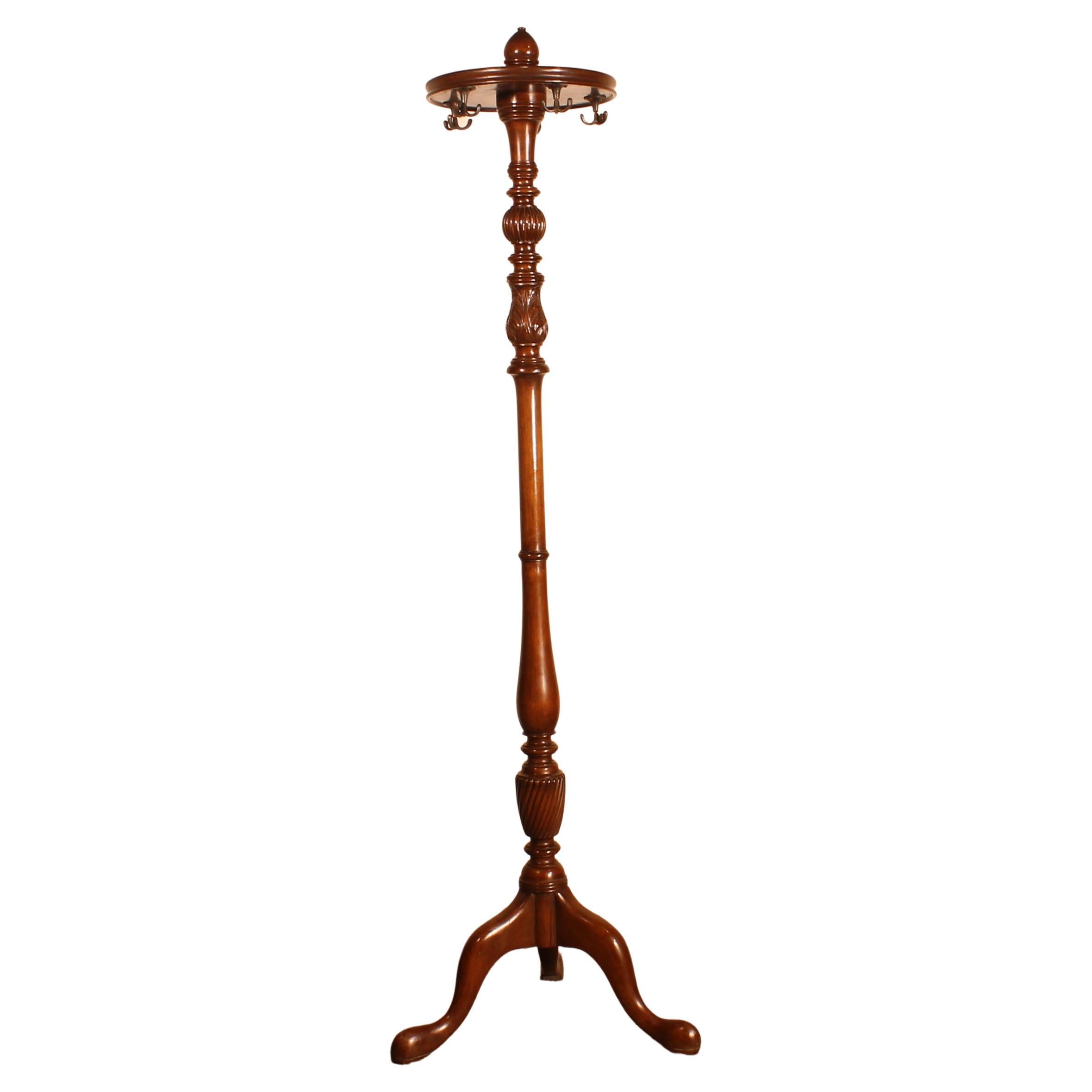 19th Century Mahogany Coat Rack