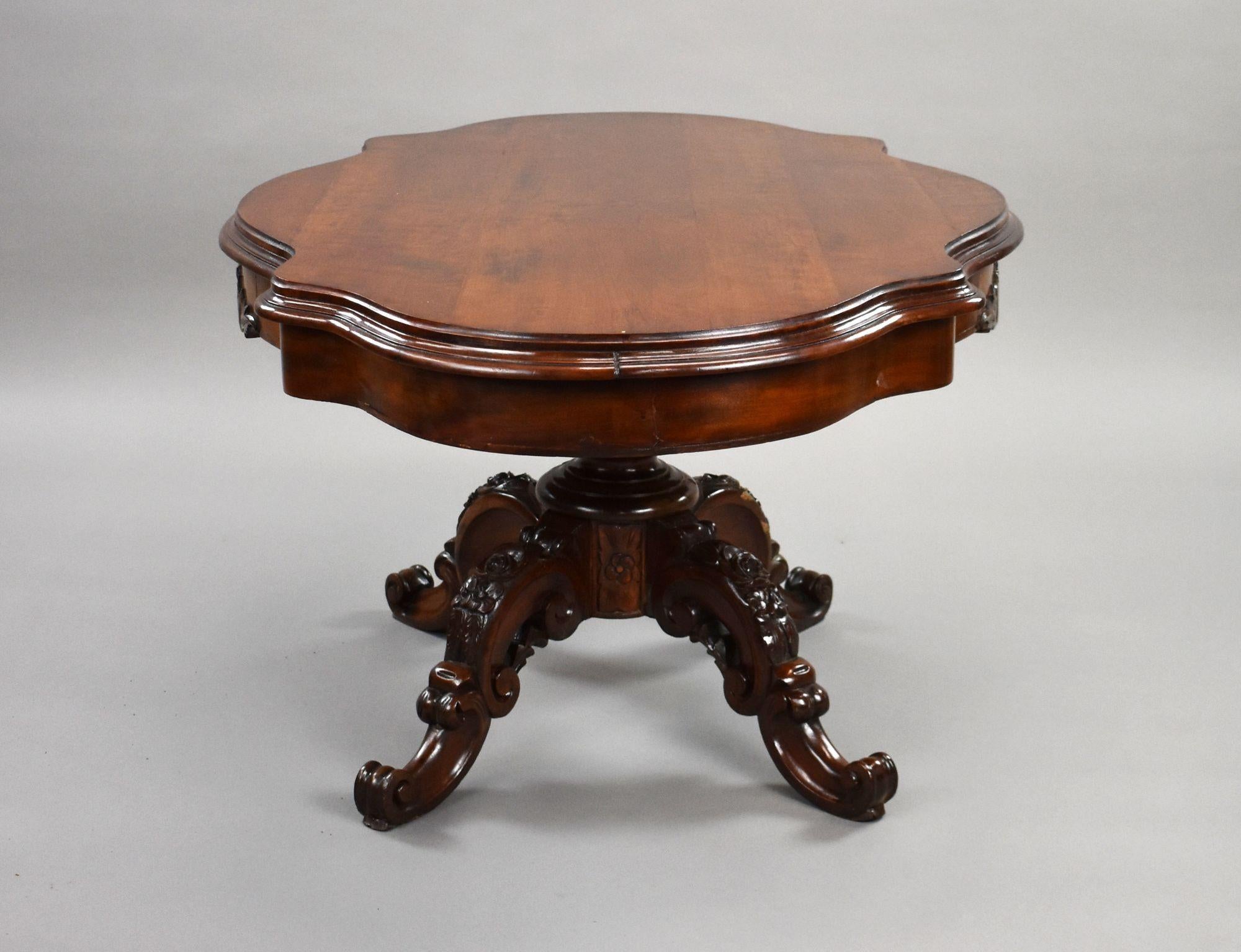 French 19th Century Mahogany Coffee Table For Sale