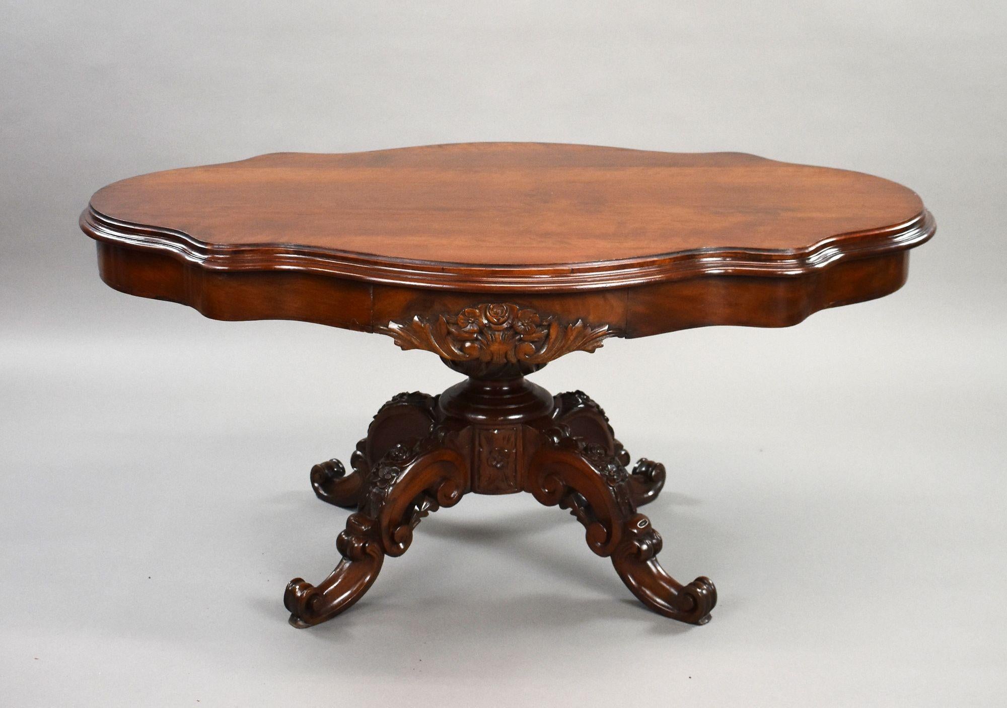 19th Century Mahogany Coffee Table For Sale 1