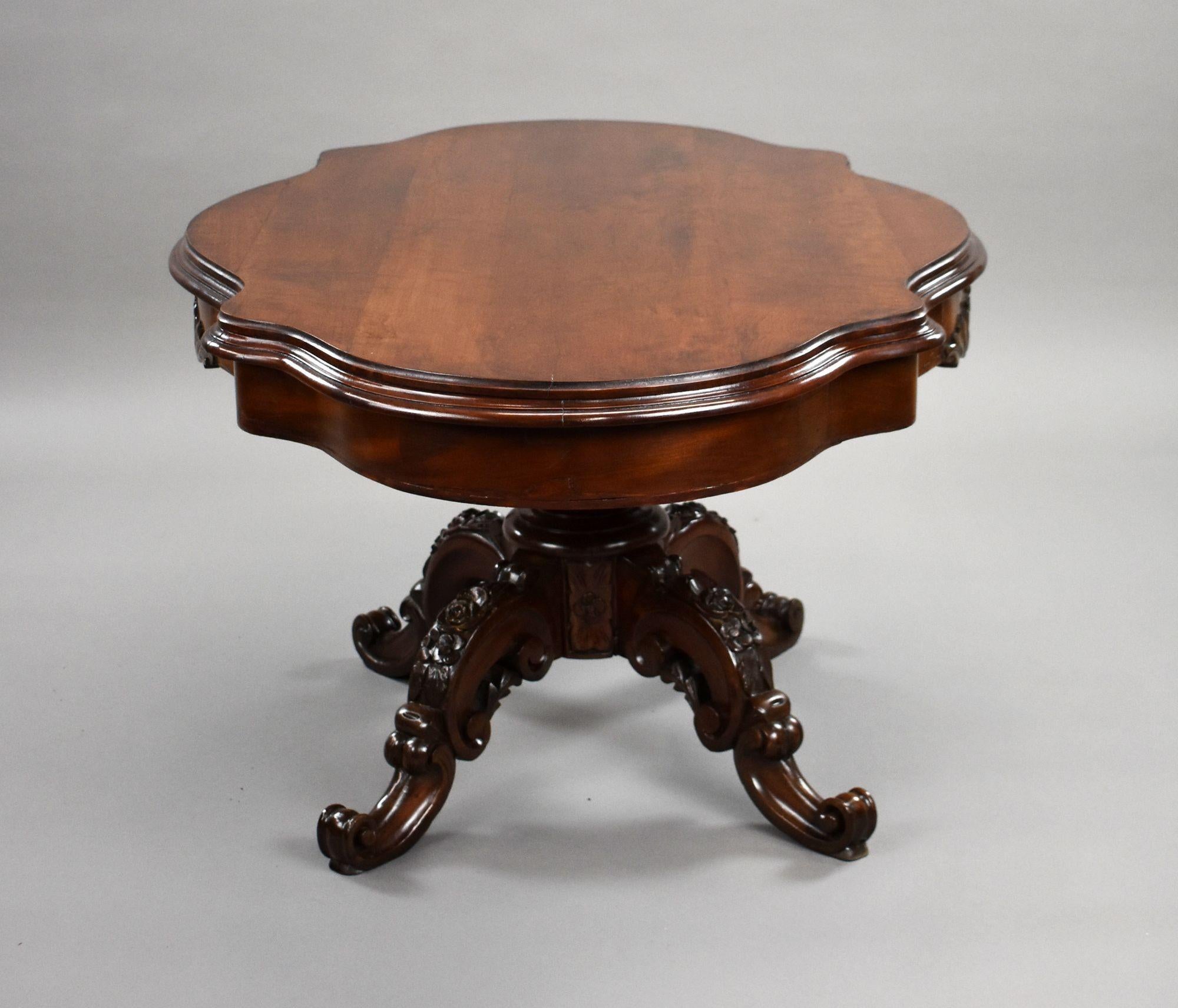 19th Century Mahogany Coffee Table For Sale 2