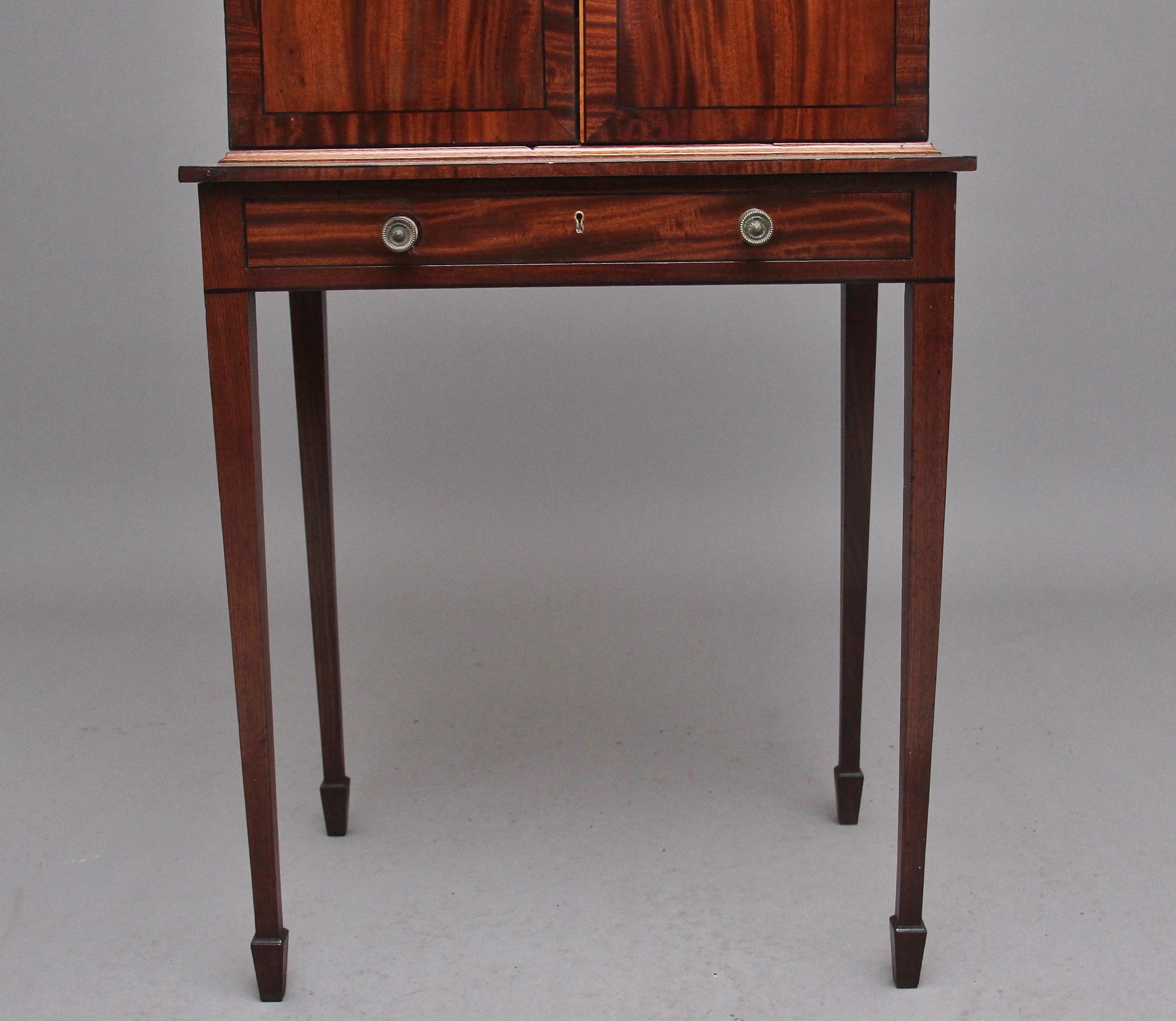 19th Century Mahogany Collectors Cabinet For Sale 5