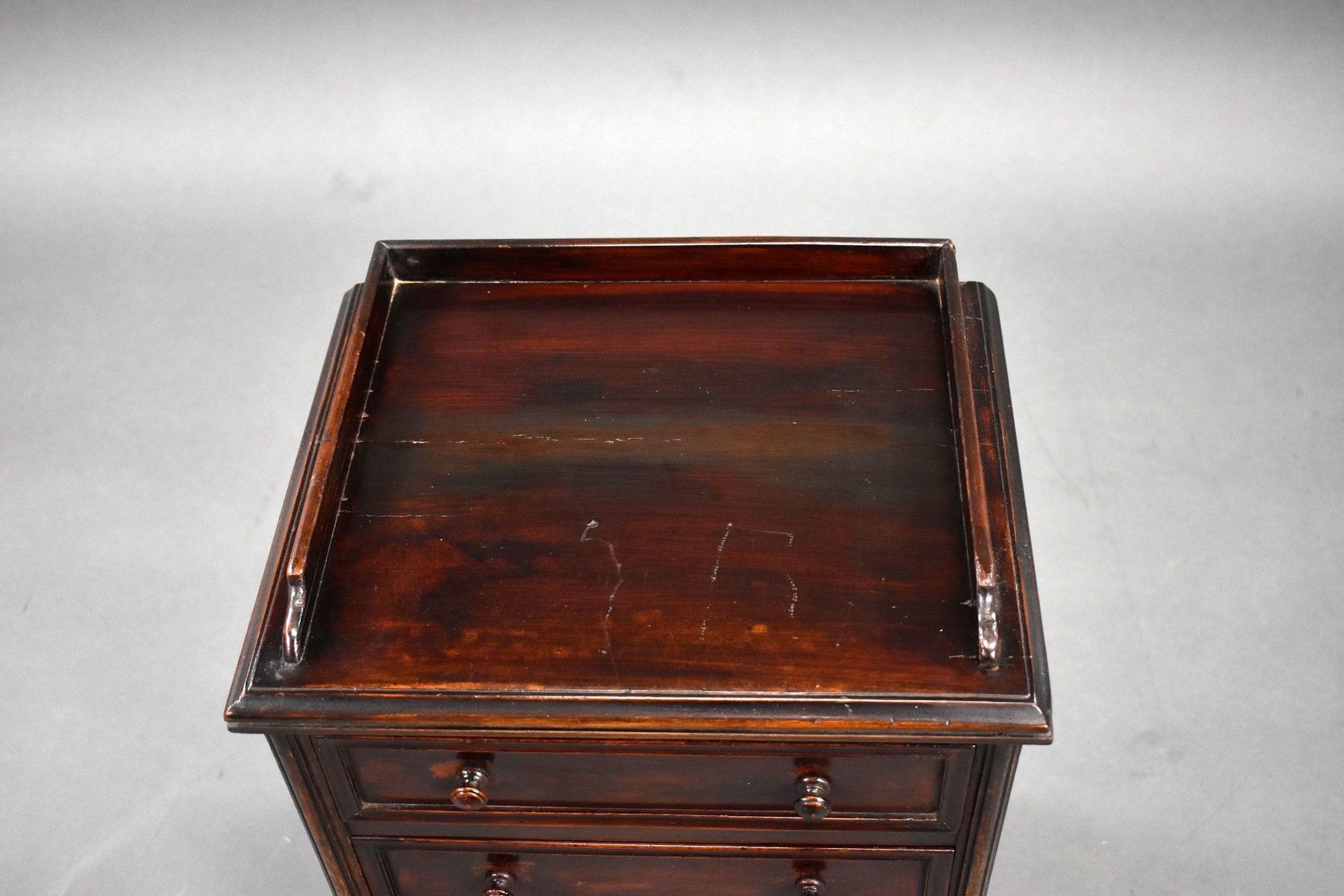 European 19th Century Mahogany Collectors Chest For Sale