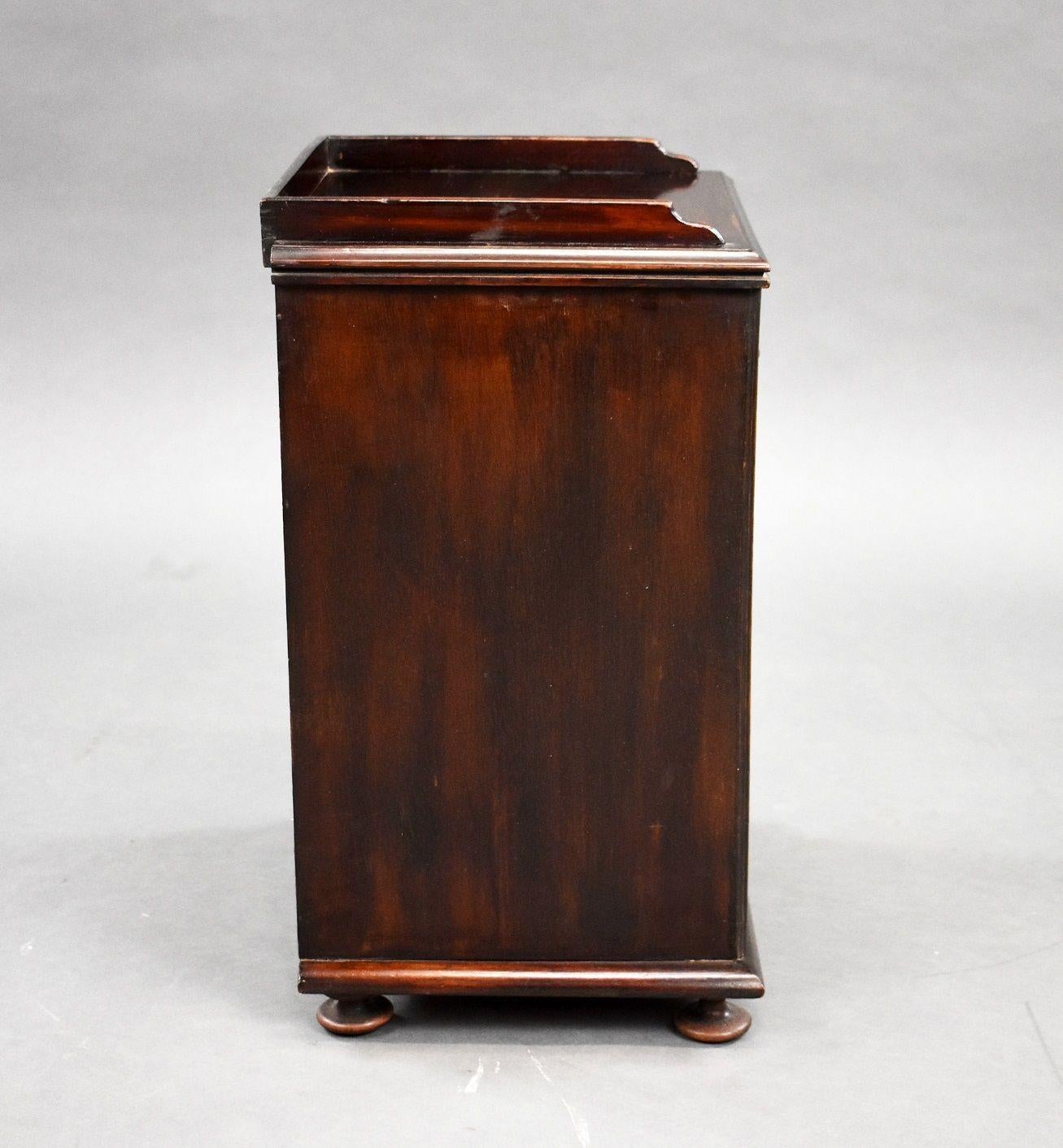 19th Century Mahogany Collectors Chest For Sale 1